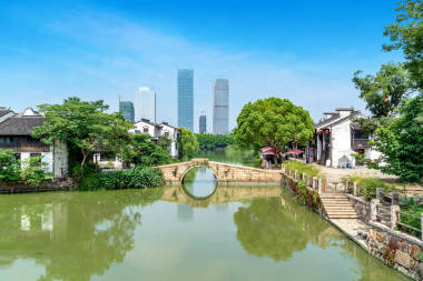 中國(guó)江蘇省無(wú)錫，歷史100多年的古城順塘