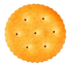 孤立在白色的美味饼干图片