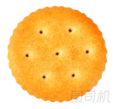 孤立在白色的美味餅干圖片