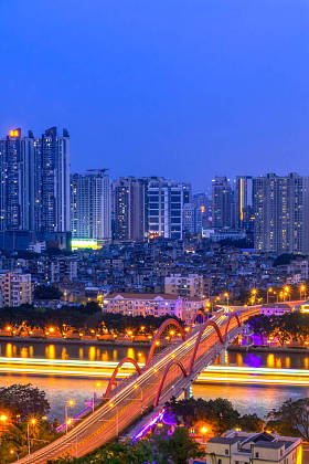 广州的城市夜景图片