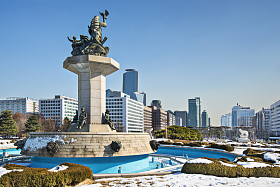 首尔城市景观图片