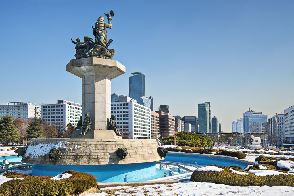 首尔城市景观图片
