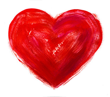 The heart of watercolor. Concepts - love, relationships, art, painting