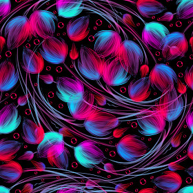 无缝的花卉的蓝色的粉红的底色