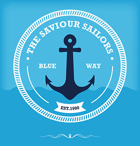 老式复古航海标签图片