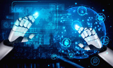 三维渲染人工智能人工智能对机器人和机器人的研究，为人类的未来生活服务。计算机脑数字数据挖掘与机器学习技术设计