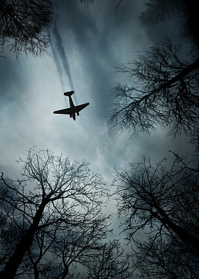 在飞行中的飞机第二次世界大战时代