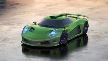 無(wú)品牌通用概念車的三維渲染