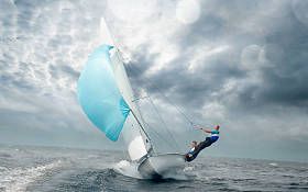 赛艇比赛。Yachting 。帆船比赛