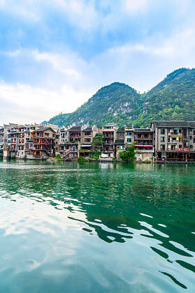 镇远古城美丽的风景图片