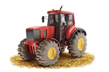 泛型的紅色拖拉機(jī)照片