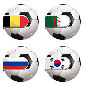 世界杯足球群体照片