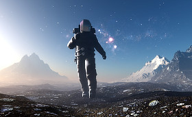 在这个星球上的宇航员