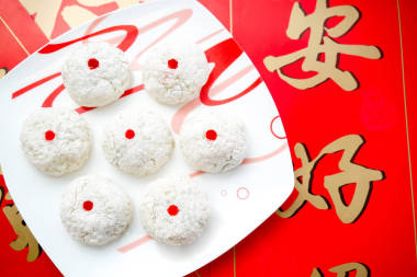 红色喜庆节日糕点面点美食图片照片