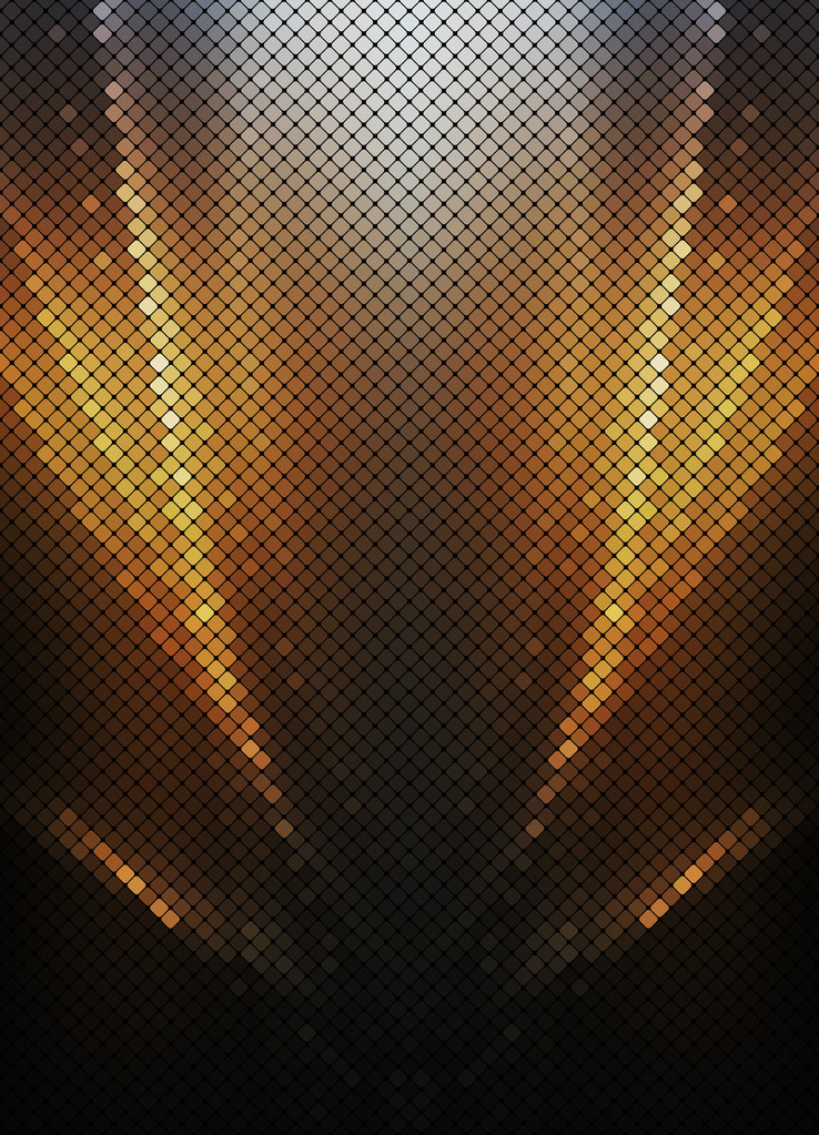 多色金抽象灯迪斯科背景正方形像素莫