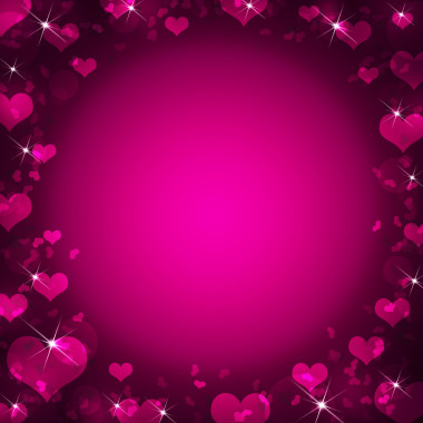 抽象的框架，用洋紅色的心