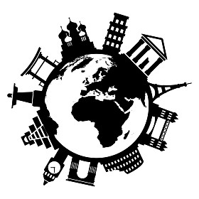 旅行世界各地著名的纪念碑