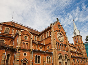Saigon -- Notre Dame Cathedral of Paris (1880). Ho Chi Minh, Vietnam