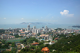 厦门市在中国现代城市的风景
