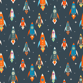 无缝的矢量模式的多彩的宇宙飞船