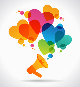 扩音器和心图标图片