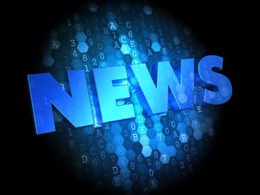 在黑暗的数字背景新闻.图片
