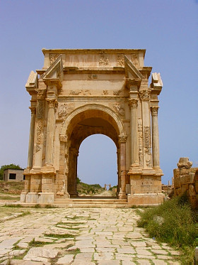 Dalais, Libya -- The ruins of the Arc de Triomphe