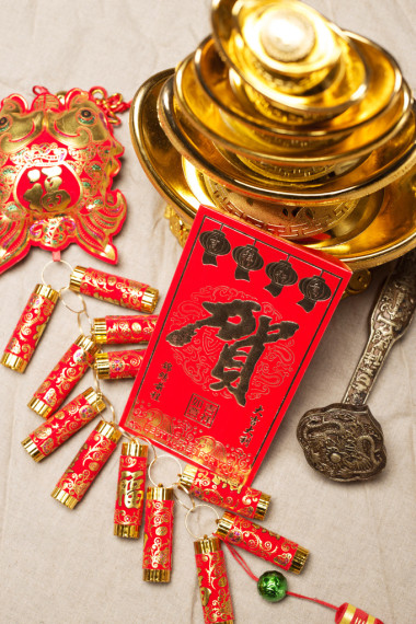 中国农历新年的装饰图片