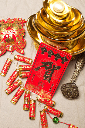 中国农历新年的装饰图片