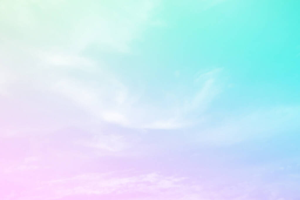 软云是渐变粉彩抽象的天空背景在甜蜜的颜色