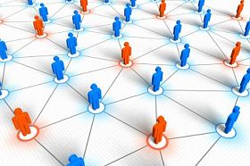 社会网络概念照片
