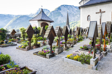 在哈尔施塔特墓地图片