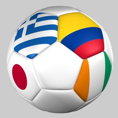 球组 c 世界杯 2014年的球队标志