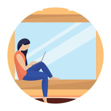 在家工作的妇女