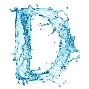 水濺字母 d