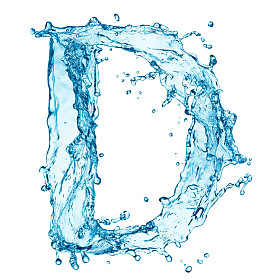 水溅字母 d