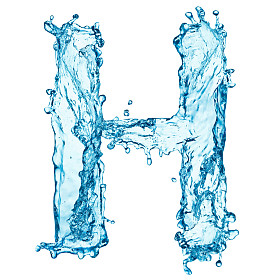 水溅字母 h