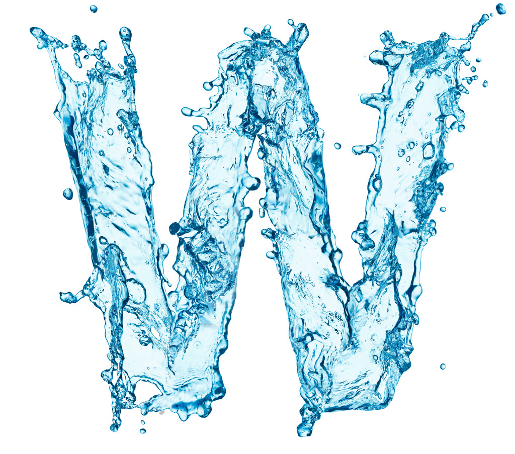 水溅字母 w图片