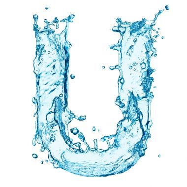 水溅字母 u