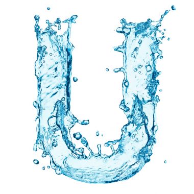水溅字母 u