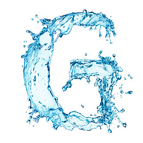水溅字母 g图片