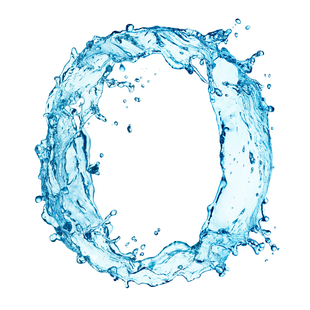 水溅字母 o