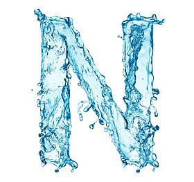 水溅字母 n图片