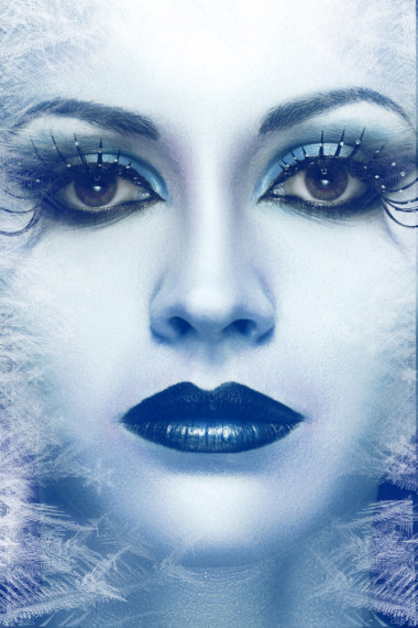 女人臉與創(chuàng)意時(shí)尚藝術(shù)組成