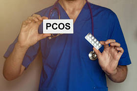 男医生处方药丸PCOS -多囊性卵巢综合