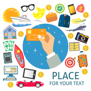 商務(wù)手持有信用卡