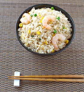 虾炒饭图片