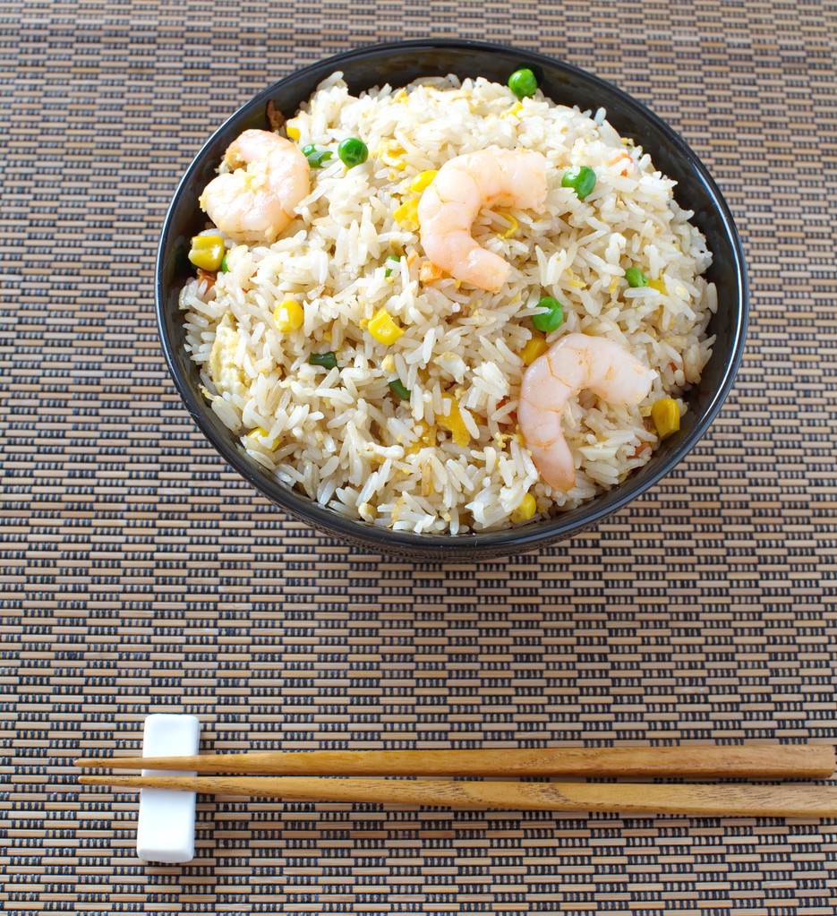 虾炒饭图片