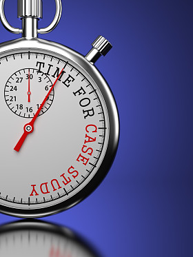 案例研究概念的时间.图片