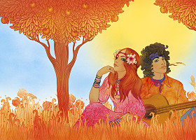 几个花孩子照片